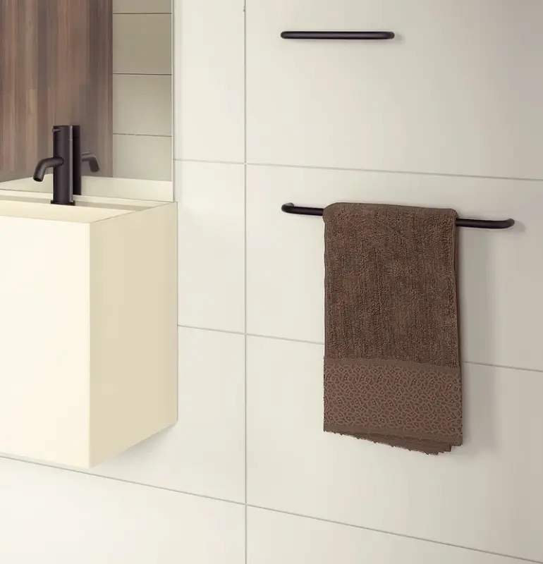 Toallero Waterevolution flow 60cm negro mate A112PR