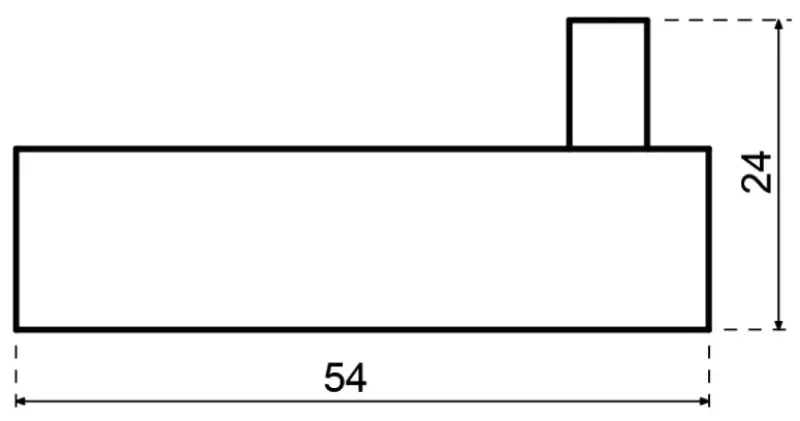 Gancho toallero Waterevolution Flow negro mate A150PR