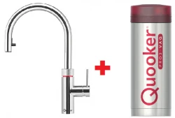 Hervidor de agua Quooker Flex Chrome PRO3 Agua caliente, fría y hirviendo 3XCHR