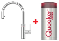 Grifo hervidor de agua Quooker Flex Cromo COMBI Agua caliente, fría y hirviendo 22XCHR