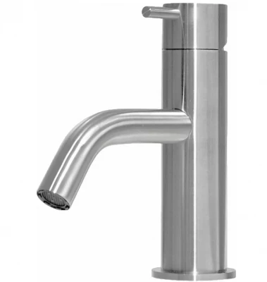 Grifo bajo para lavabo Waterevolution Flow acero inoxidable T110IE