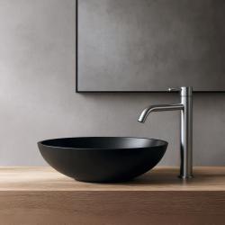 Grifo Waterevolution Flow caño alto para lavabos incl. tapón click acero inoxidable completo T115IE