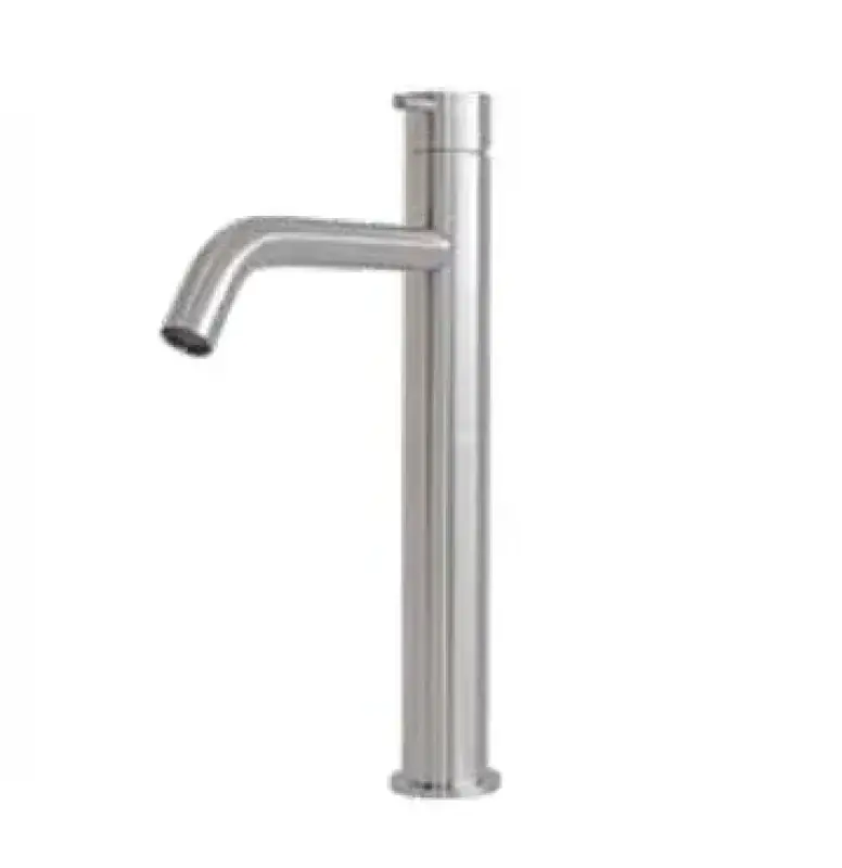 Grifo Waterevolution Flow caño alto para lavabos incl. tapón click acero inoxidable completo T115IE