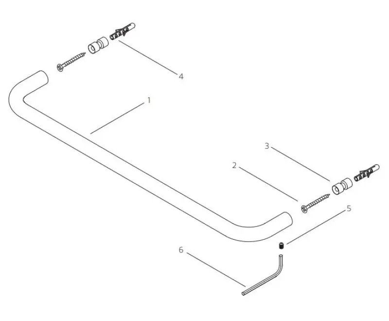 Toallero Waterevolution flow 60cm Cromo A11201