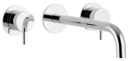 Waterevolution Flow 3-hole built-in sink faucet chrome with spout 15cm T1163F01-15