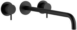Waterevolution Flow 3-hole built-in sink faucet matte black with spout 25  T1163FPR-25