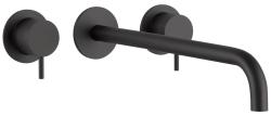 Waterevolution Flow 3-hole built-in sink faucet matte black with spout 21  T1163FPR-21
