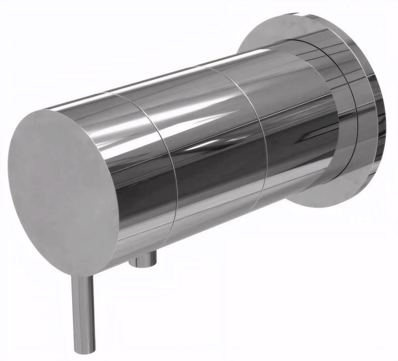 Termostato de ducha empotrado Waterevolution Flow con roseta redonda cromada T142TB01