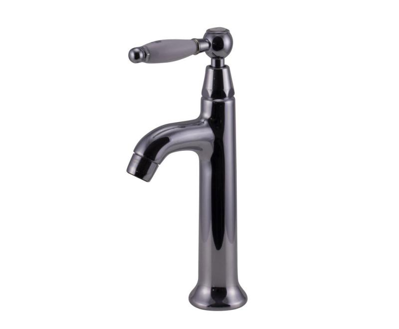 Grifo de lavabo PB Classic con palanca blanca agua fría con cromado 1208853732