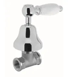Grifo PB classic llave de paso empotrada con palanca blanca acero inoxidable 1208854672
