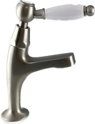 PB classic washbasin tap with white lever cold water small model stainless steel 1208854912