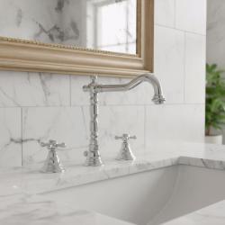 Grifo PB Classic de 3 orificios para lavabo caño fuerte 18,5 cm Cromado 1208854922