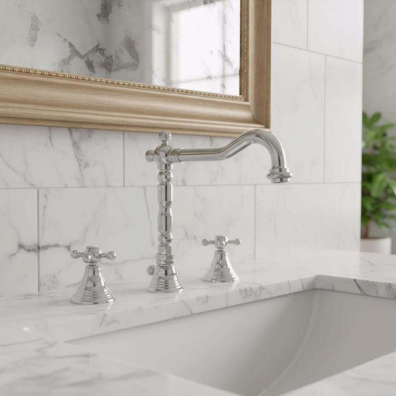 Grifo PB Classic de 3 orificios para lavabo caño fuerte 18,5 cm Cromado 1208854922