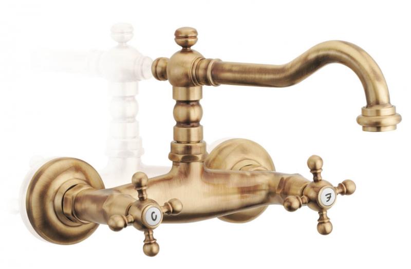 Juego de grifería PB Classic para bañera con pomos fuertes y teleducha acero inoxidable 1208855262