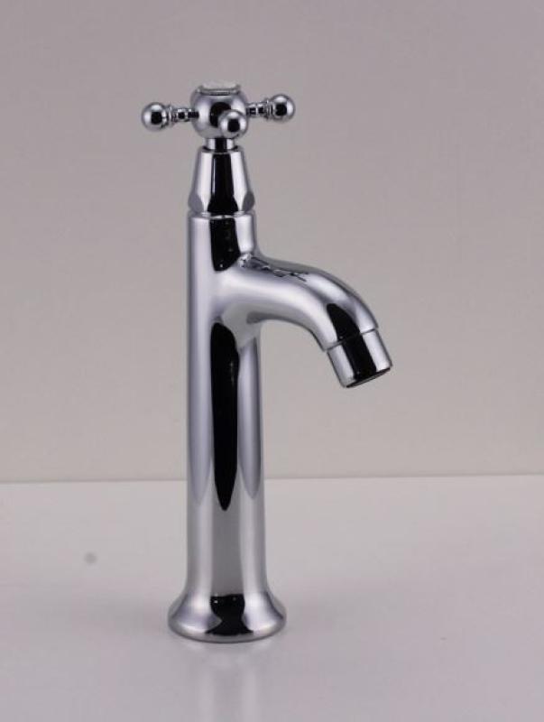 Grifo de lavabo PB Classic con pomo de estrella agua fría cromado 1208855532