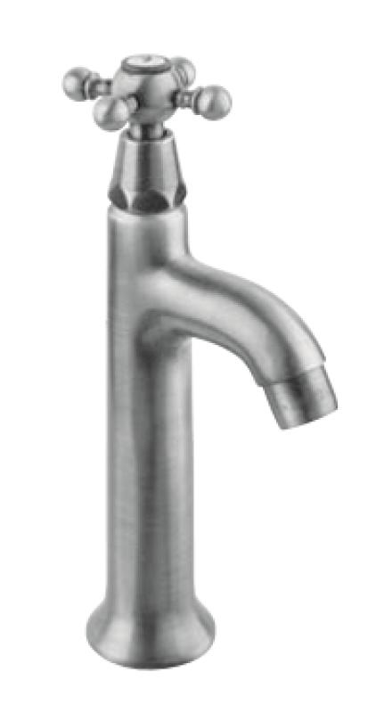 Grifo de lavabo PB Classic con pomo de estrella agua fría acero inoxidable 1208855552
