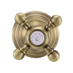 Llave de paso empotrada para Grifo PB classic con maneta de estrella Bronce 1208855572