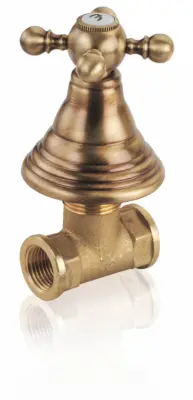 PB classic faucet built-in shut-off valve with star knob Bronze 1208855572