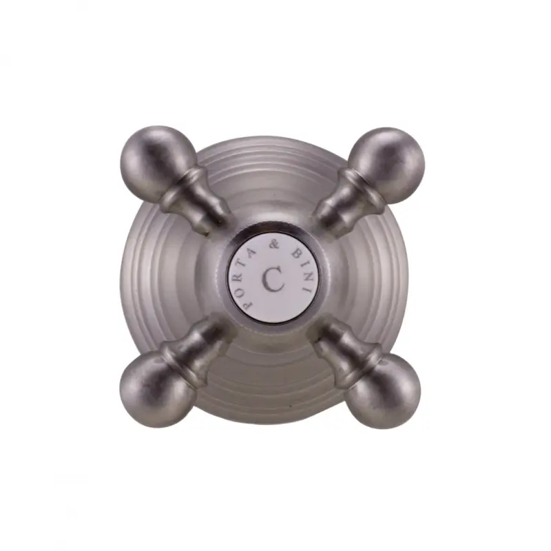 Grifo PB Classic llave de paso empotrada con maneta de estrella acero inoxidable 1208855582