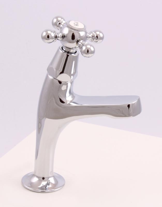 Grifo de lavabo PB Classic con pomo de estrella agua fría modelo pequeño cromo 1208855682