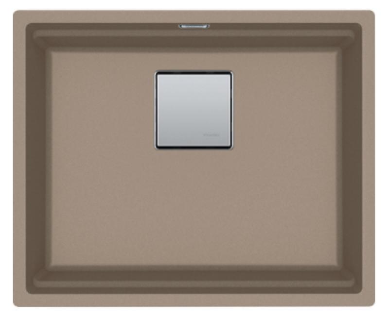 Fregadero Franke Kubus KNG 110.52 52x42 granito gris topo bajo encimera 125.0527.397