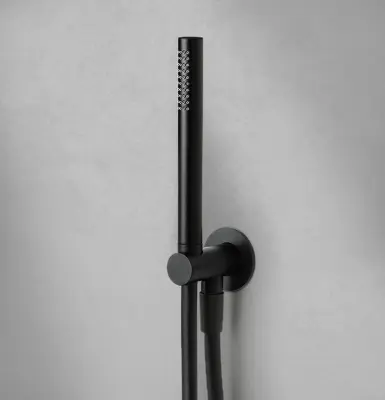 Waterevolution Flow bathtub fitting complete with wall connector Brushed Brass T1621LE