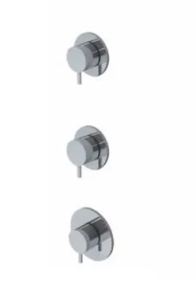 Waterevolution Flow Built-in Shower Thermostat with 2 shut-off valves chrome 1208916482