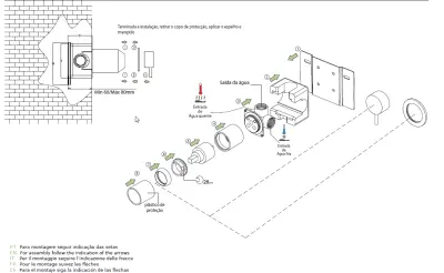 Waterevolution Flow Consealed washbasinmixer with easy box and automatic stop & go valve, built-in + external parts Black T118BPR kloon 07-01-2019 03:35:41