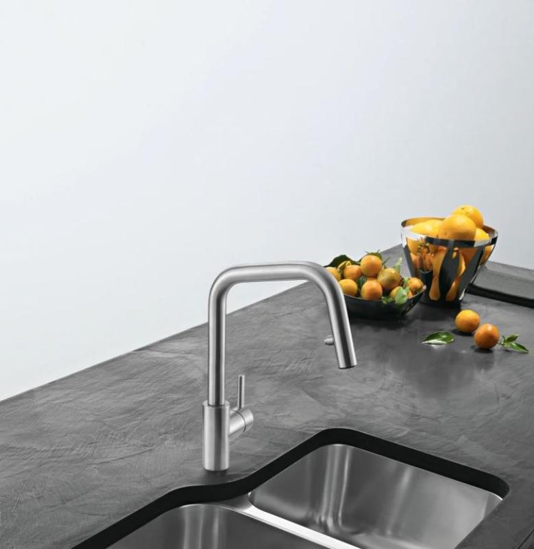 Grifo de cocina Franke Cube teleducha extraíble acero inoxidable 115.0529.207