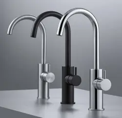 Grifo Waterevolution Flow para lavabo modelo alto negro mate T1121FPR