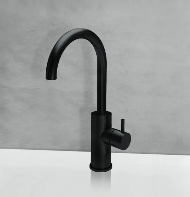 Grifo Waterevolution Flow para lavabo modelo alto negro mate T1121FPR