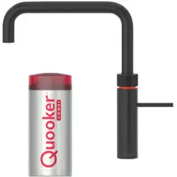 Grifo hervidor de agua Quooker Fusion Square Negro COMBI+ Agua caliente, fría y hirviendo 22+FSBLK