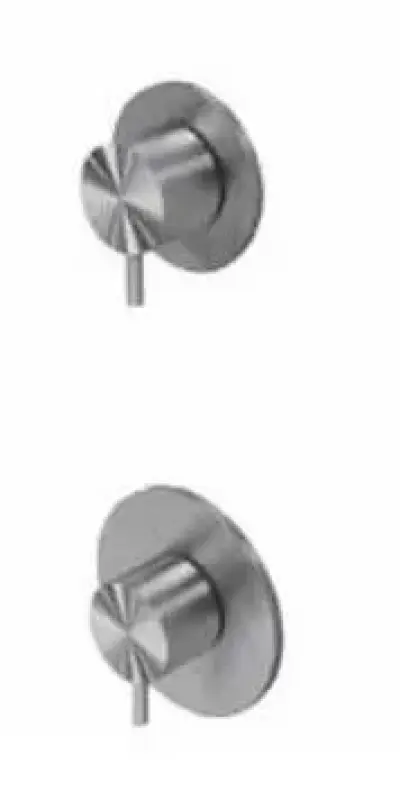 Termostato de ducha empotrado Waterevolution Flow con 1 grifo de cierre, totalmente de acero inoxidable 1208920974