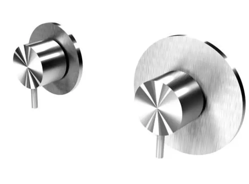 Termostato de ducha empotrado Waterevolution Flow con 1 grifo de cierre, totalmente de acero inoxidable 1208920974