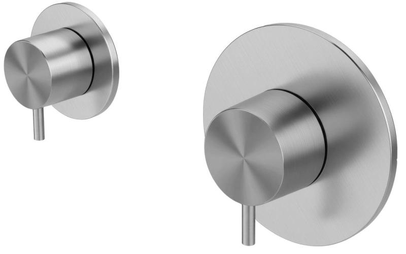 Termostato Waterevolution Flow de ducha empotrado con 1 válvula de desvío acero inoxidable 1208920976