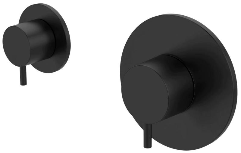 Termostato´Waterevolution Flow  de ducha empotrado con 1 válvula de cierre negro mate 1208920977