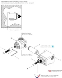 Termostato Waterevolution Flow  de ducha empotrado con 1 válvula desviadora cromo 1208920984