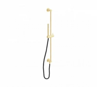 Waterevolution Flow sliding rail set with hand shower 800mm Light Gold T1661WGE