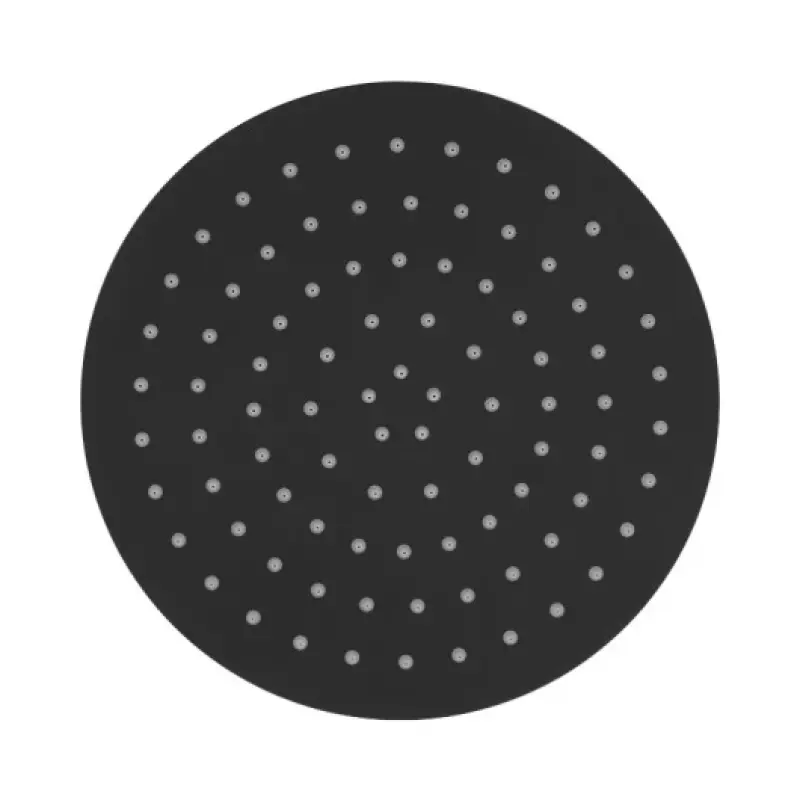 Ducha SB Rubinetterie Eco Air con efecto lluvia y economizador de agua Alcachofa de ducha 25 cm metal negro mate 1208946742