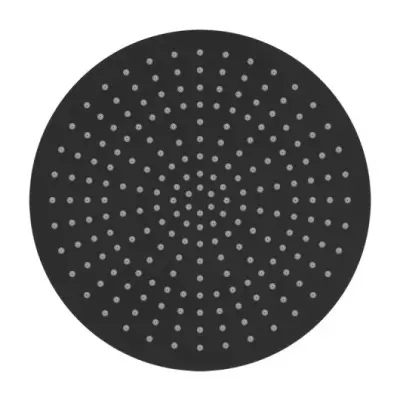 SB Rubinetterie Rain Shower Eco Air Water-Saving Shower Head 30 cm Metal Matte Black 1208946745