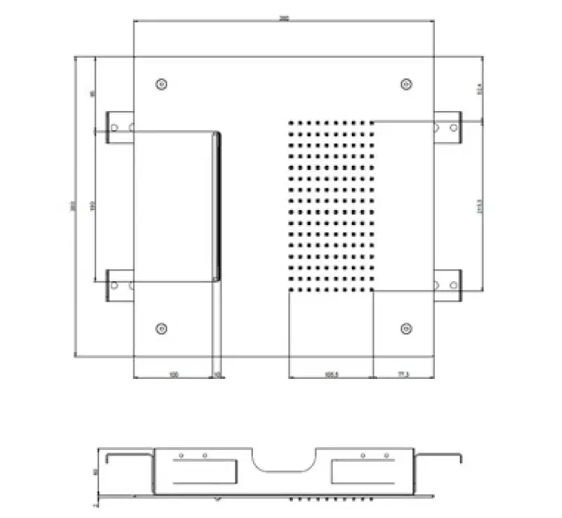 Ducha efecto lluvia SB Square 316 empotrada con cascada 38x38cm - acero inoxidable 1208946994