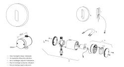 Sensor infrarrojo Waterevolution Flow para lavabo empotrado conectado a la red eléctrica acero inoxidable T118EEIE