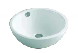 OUTLET Blusani Cera Lavabo sobre encimera de cerámica, 44 cm, blanco brillante BC204503