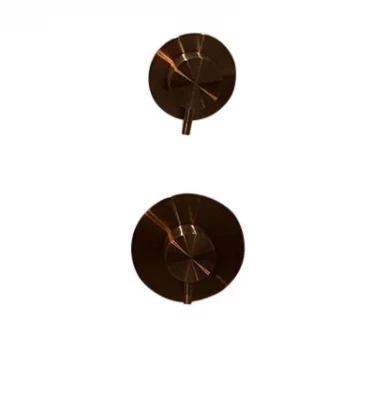 Waterevolution Flow built-in shower thermostat with 1 diverter valve, copper