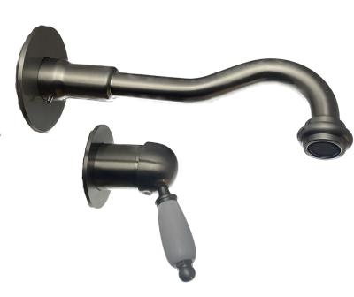 PB nostalgic built-in sink faucet Vintage spout 21cm stainless steel