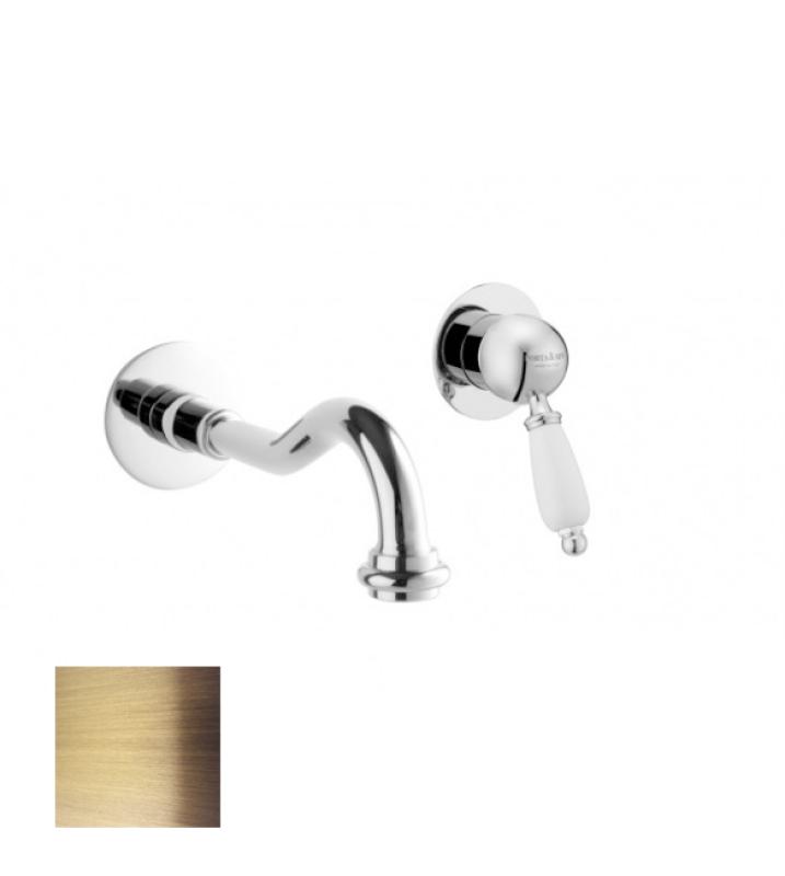 Mezclador PB Nostalgic Monomando empotrado de lavabo Caño Vintage 21cm en color Bronce