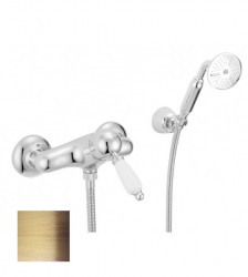 PB Conjunto de Ducha Nostálgico con Ducha de Mano en Bronce