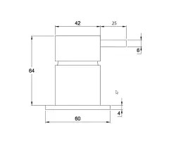 Grifo mezclador Watererevolution Flow empotrado Gris plomo