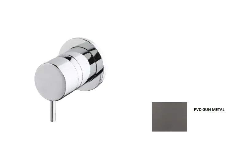 Mezclador empotrado Waterevolution Flow PVD Gun Metal 1208952954