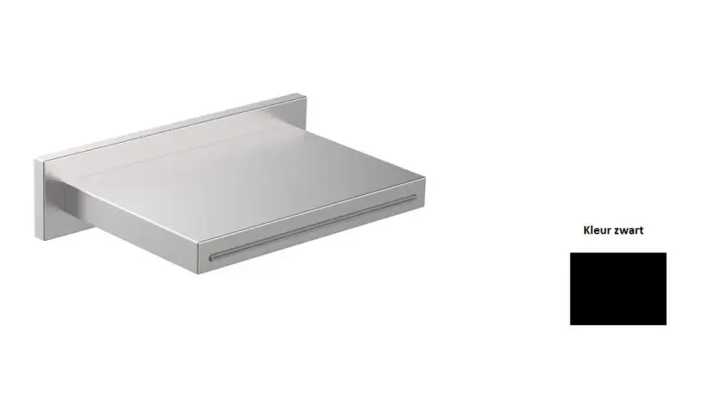 Caño SB Square en cascada negro mate